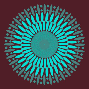 Çok amaçlı kullanım için renkli dairesel tasarım soyut resim