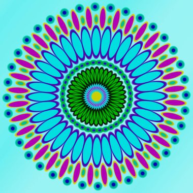 Renkli çiçek tasarımı çok amaçlı kullanım için soyut resimler