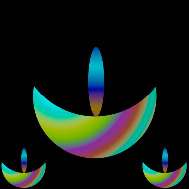 Çok amaçlı kullanım için soyut renkli gaz lambası tasarımı