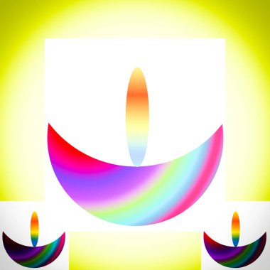 Çok amaçlı kullanım için soyut renkli gaz lambası tasarımı