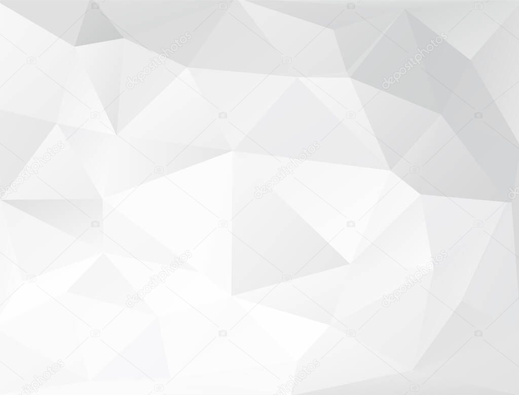 Gray White Polygonal Background, Creative Design Templates