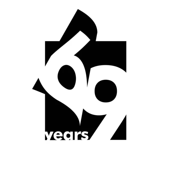 Vereinzelt Abstraktes Logo Jahre Form Eines Offenen Buches Einer Zeitschrift — Stockvektor