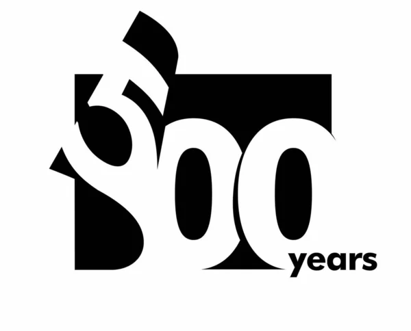 Vector 500 Logotype 배경의 500 — 스톡 벡터