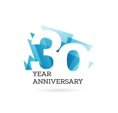 Şirketin 30. yıl dönümü etiketi