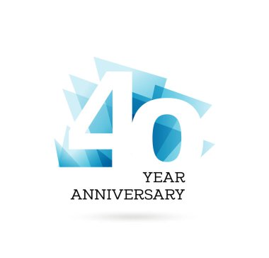 Şirketin 40. yıl dönümü etiketi