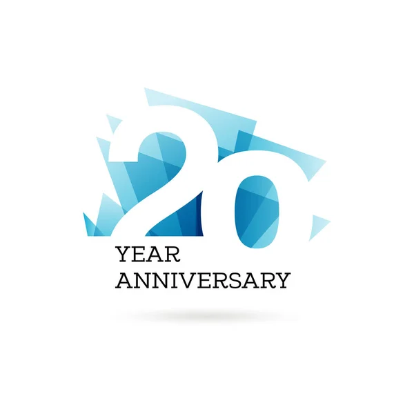 Años Etiqueta Aniversario Para Celebración Compan — Vector de stock