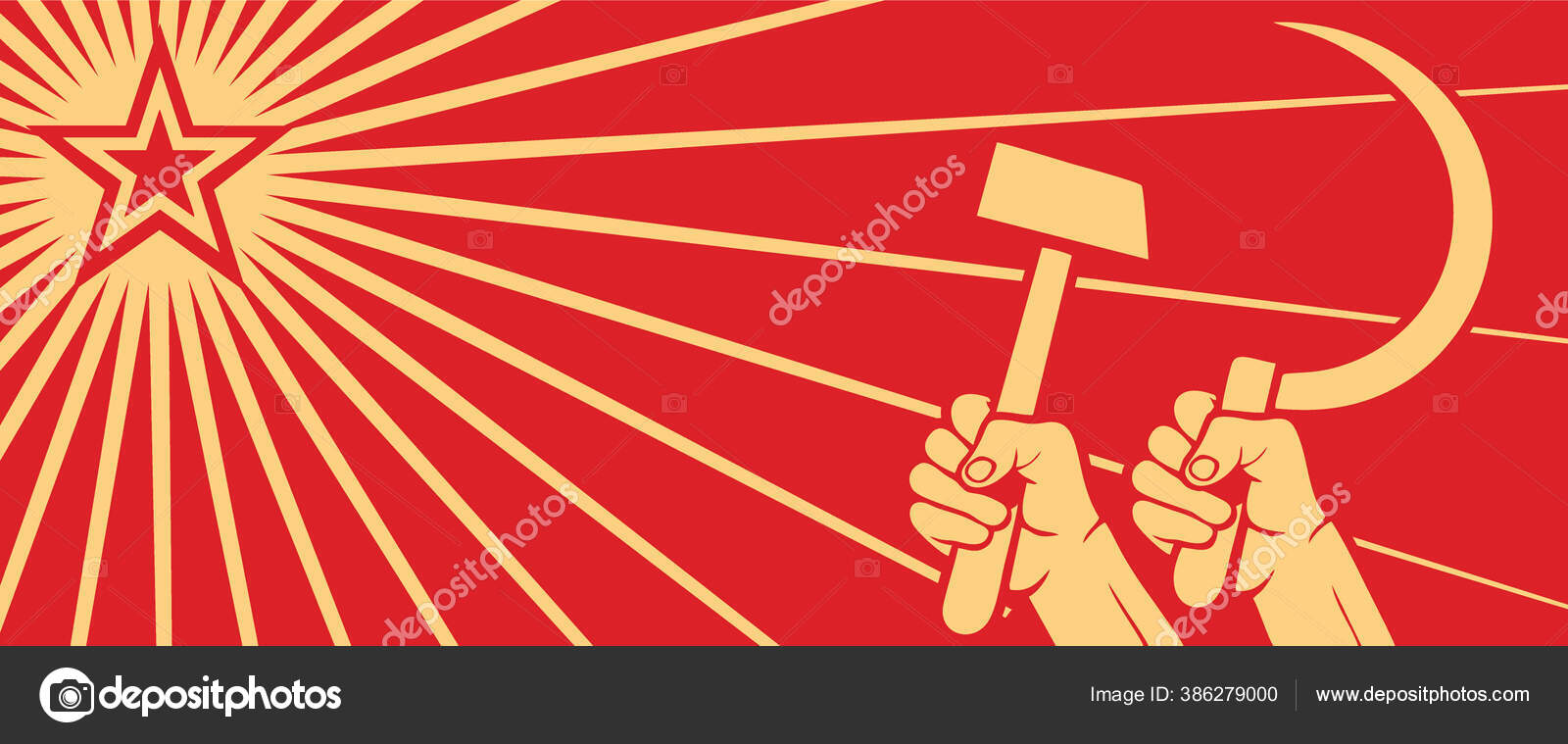 Советский Красный Пропагандистский Плакат Холодной Войны Поднятый.