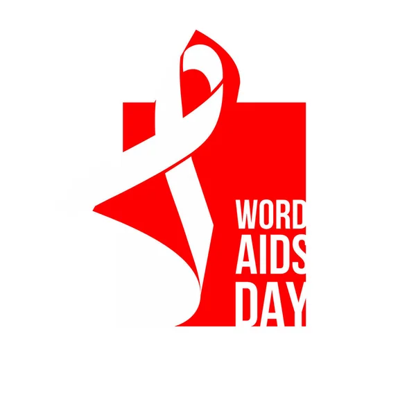 World Aids Day Awareness Medical Sign Vector Icon — Stock Vector