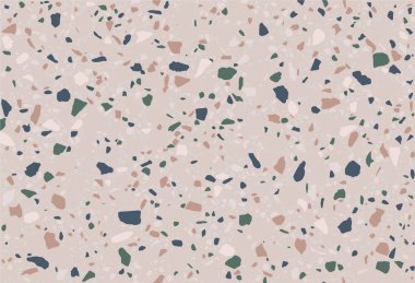 Terrazzo vektörleri kusursuz desen. Doğal taş dokusu, litreler, granit, çimento, klasik İtalyan tarzı..