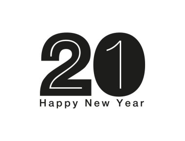 Yeni yılın kutlu olsun 2021 vektör geçmişi. 2021 için kartın kapağı