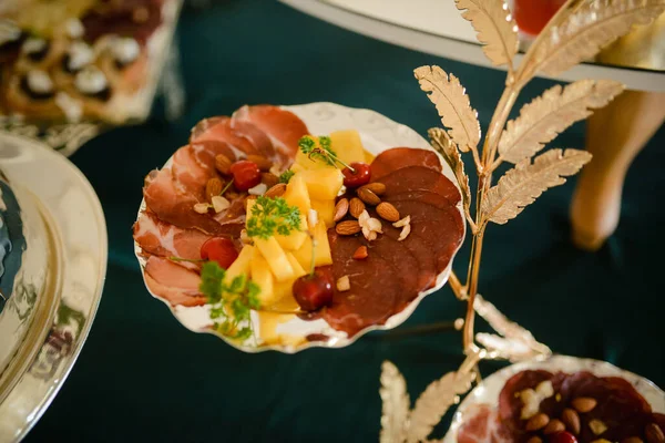 음식은 레스토랑의 있었다 맛있는 — 스톡 사진