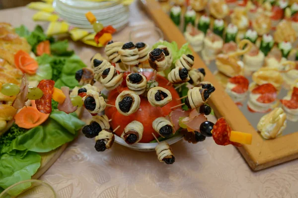 Deliciosa Comida Mesa Fiesta — Foto de Stock