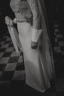 Gelin ve damat düğün gününde