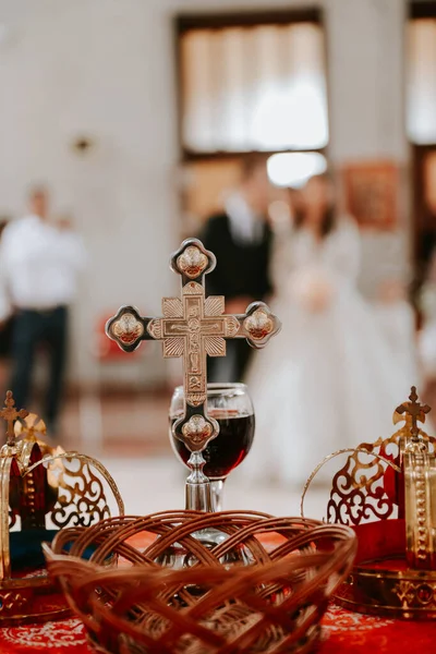 Dini Kilise Detayları Kilise Düğünü — Stok fotoğraf