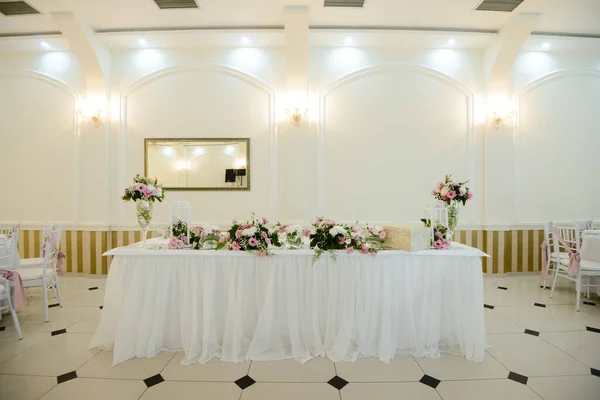 Hochzeitsdekorationen Inneren Des Hotels — Stockfoto