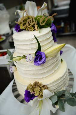 Özel bir gün için güzel bir pasta.