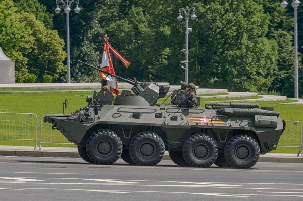 Moskwa Federacja Rosyjska 2020 Parada Zwycięstwa Placu Czerwonym Moskwie Pojazdy — Zdjęcie stockowe