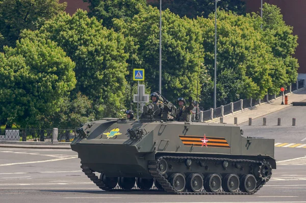 Moscou Fédération Russie 2020 Défilé Victoire Sur Place Rouge Moscou — Photo