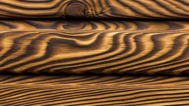 Textura de madeira vintage com nós — Vídeo de Stock