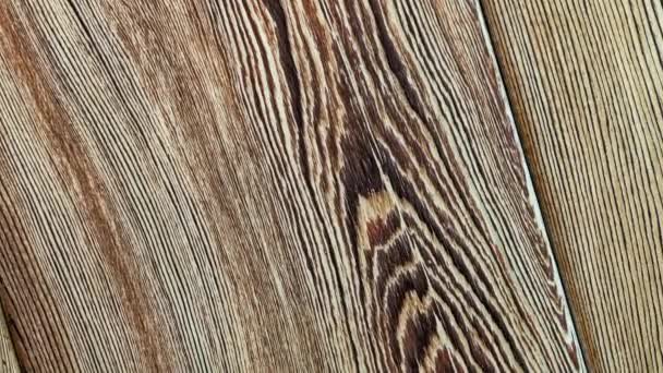 Vintage wood texture with knots. Closeup topview. High quality 4k footage — Stock Video