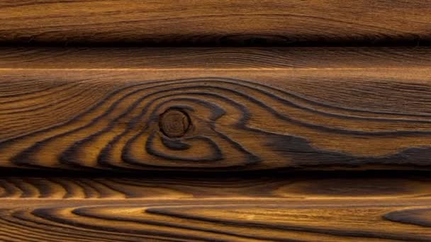 Vintage houttextuur met knopen. Dichtbij topview. Hoge kwaliteit 4k beeldmateriaal — Stockvideo