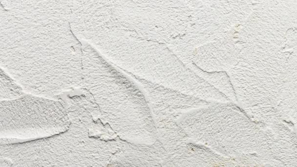 Texture abstraite de plâtre mural en béton. Gros plan pour fond ou œuvres d'art. — Video