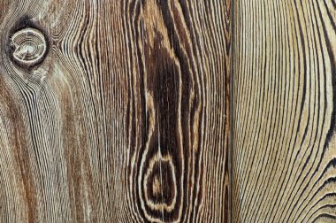 Düğümlü klasik ahşap doku. Arkaplan veya sanat eserleri için üst görünümü kapat.