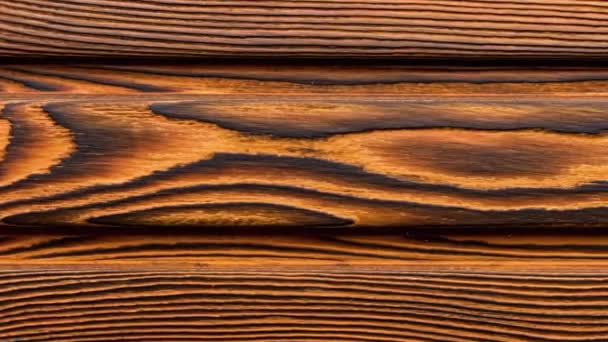 Tekstur kayu antik dengan simpul. Tutup topview. Rekaman 4k berkualitas tinggi — Stok Video