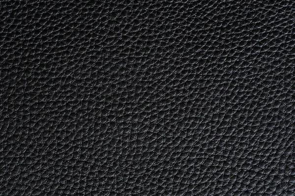 Closeup Textura Couro Preto Sem Costura Para Fundo — Fotografia de Stock