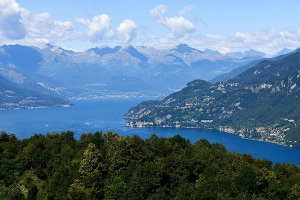 Vackra Landskapet Lake Como Fotograferad Från Civenna Sommar — Stockfoto