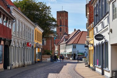 Ribe, Danimarka, 8-26-2018 Açıklayıcı yazı