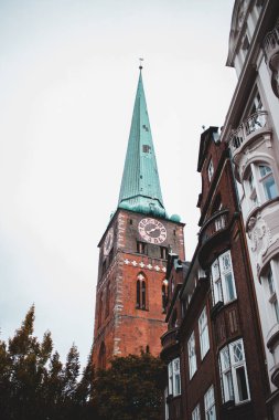 Luebeck Almanya 'sının merkezindeki kilise.