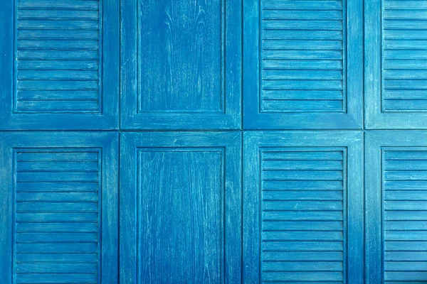Texture Colore Blu Finestra Vintage Legno — Foto Stock