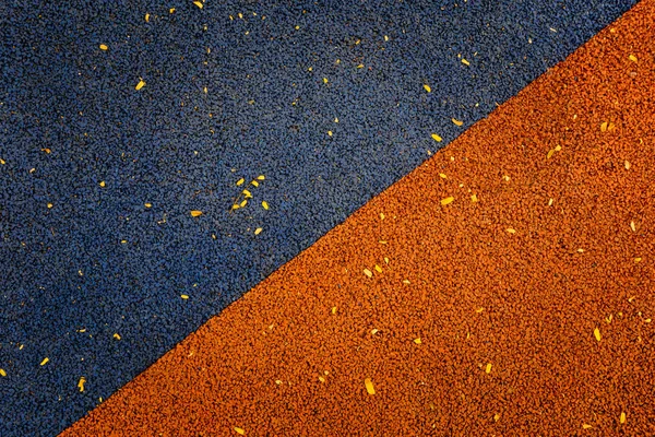 Синий Оранжевый Цвет Резиновый Пол Play Park Фон Пола — стоковое фото