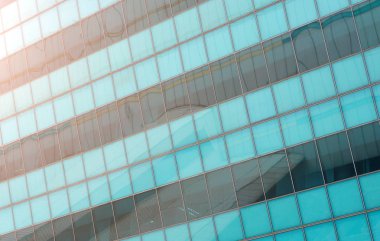 Bir modern iş bina yakın çekim.