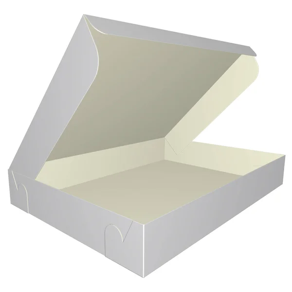 Imballaggio Cartone Gancio Orecchio Lock Corner Tray Con Coperchio Rendering — Foto Stock