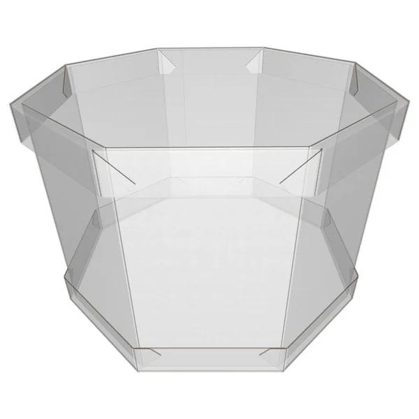 Caja Blanca Rayos Para Transporte Desde Cartón Microcorrugado Renderizado —  Fotos de Stock