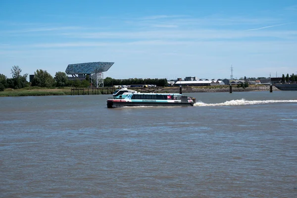 Antwerpen Belgien Mai 2020 Der Wasserbus Fährt Auf Der Schelde — Stockfoto