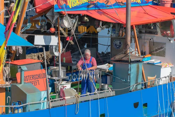 Breskens Netherlands April 2019 Fishing Boat Lucky Lobster Sprat Mackerel — Stock Photo, Image
