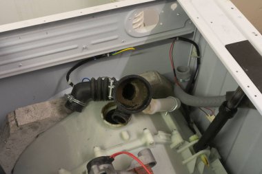 Çamaşır makinesi için kauçuk hortum pislik dolu pompa