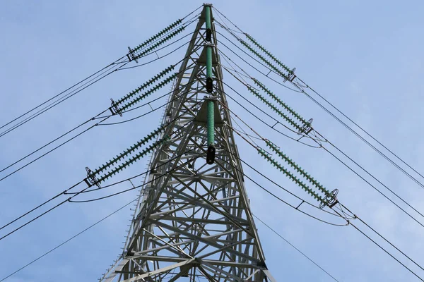 Electric tower with left and right electric cables