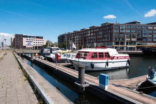 Terneuzen Nizozemsko Července 2020 Kotevní Místo Pro Rekreační Lodě Nákupním — Stock fotografie