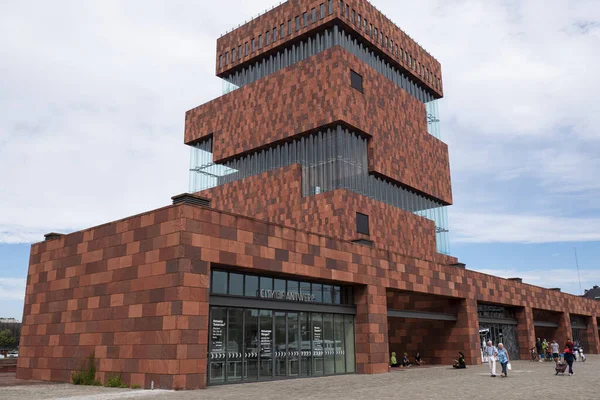 Amberes Bélgica Julio 2020 Frente Entrada Del Museo Río Llamado — Foto de Stock