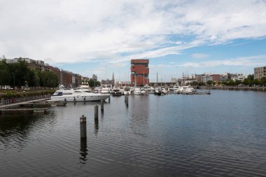 Antwerp, Belçika, 19 Temmuz 2020, The Museum aan de Stroom Willemdok 'tan MAS' i aradı.