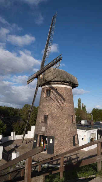 Doel België Oktober 2020 Oude Windmolen Omgebouwd Tot Restaurant — Stockfoto