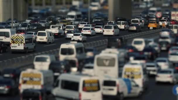 City Traffic Rush Hour — Stock Video