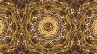 Kaleydoskopik VJ Döngü / Hareket Arkaplanı. Soyut soyut psikedelik kaleydoskop desenleri.