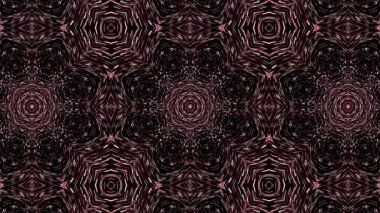 Hipnotik kaleydoskop VJ döngüleri. Gökyüzünde patlayan havai fişekler. Medyum döngüsü.