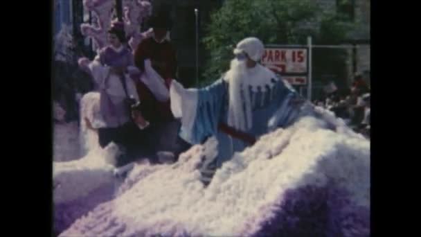 1963 Texas San Antonio Julio Desfile — Vídeos de Stock