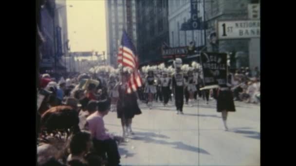 1963 Amerikai Egyesült Államok Texas San Antonio Július Parade — Stock videók